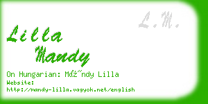lilla mandy business card